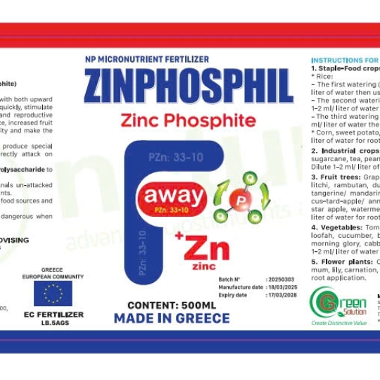 Phân bón NP vi lượng Zinphosphil (500 ML 5AGS) - Greece